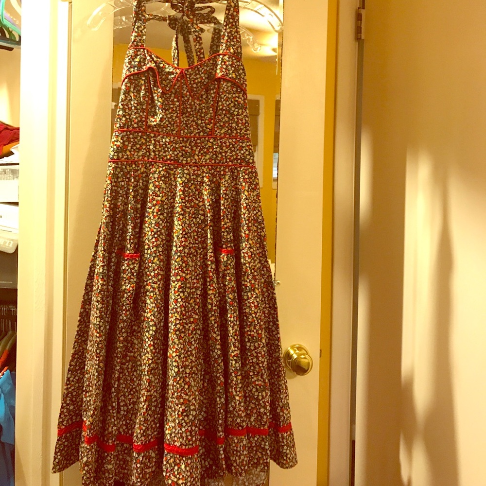 Anthropologie Aryeh halter dress